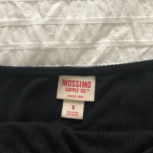 Mossimo off the shoulder black top - Picture 2 of 2